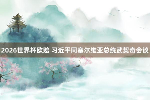 2026世界杯欧赔 习近平同塞尔维亚总统武契奇会谈