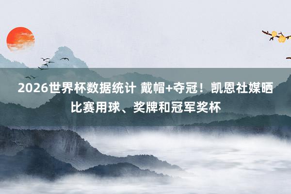 2026世界杯数据统计 戴帽+夺冠！凯恩社媒晒比赛用球、奖牌和冠军奖杯